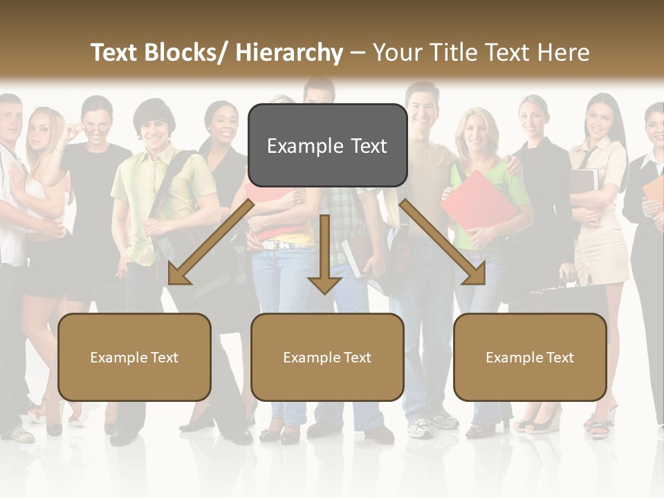 Group Student Isolated PowerPoint Template