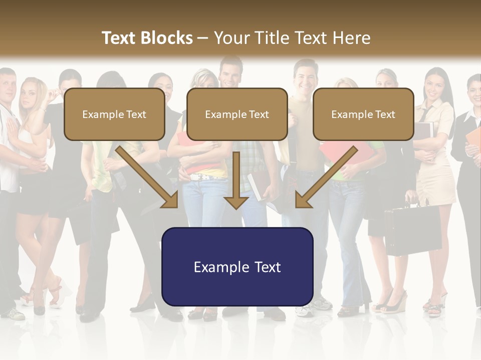 Group Student Isolated PowerPoint Template
