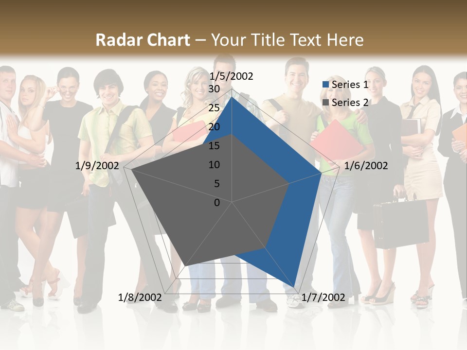 Group Student Isolated PowerPoint Template
