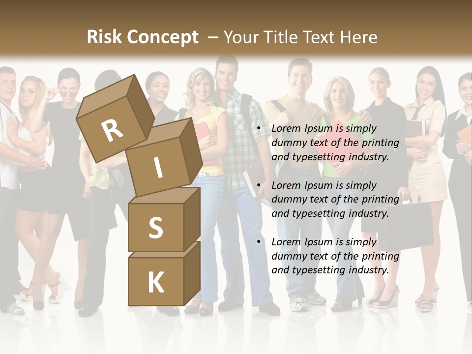 Group Student Isolated PowerPoint Template