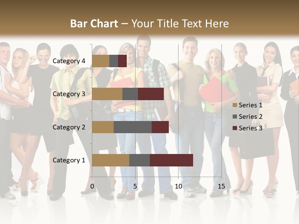Group Student Isolated PowerPoint Template