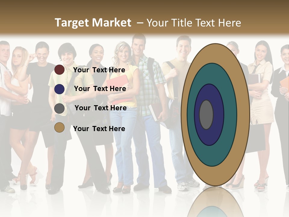 Group Student Isolated PowerPoint Template