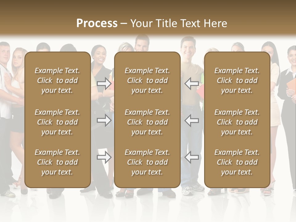 Group Student Isolated PowerPoint Template