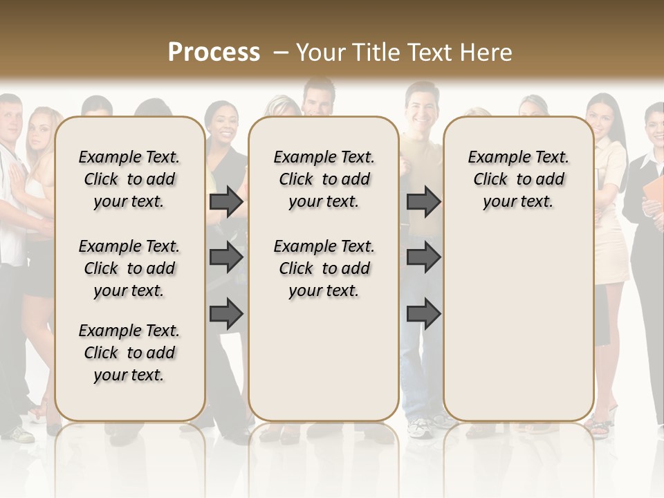 Group Student Isolated PowerPoint Template