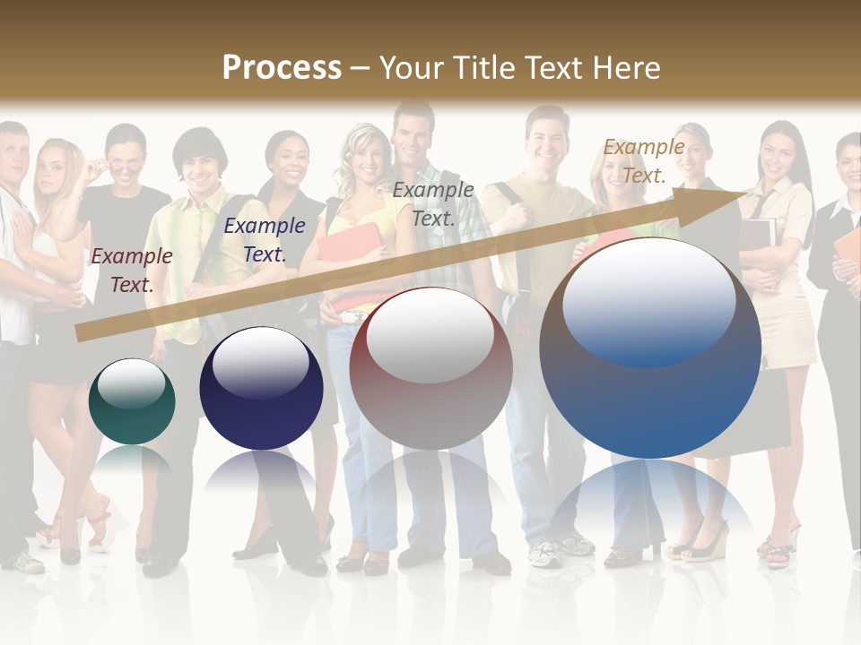 Group Student Isolated PowerPoint Template