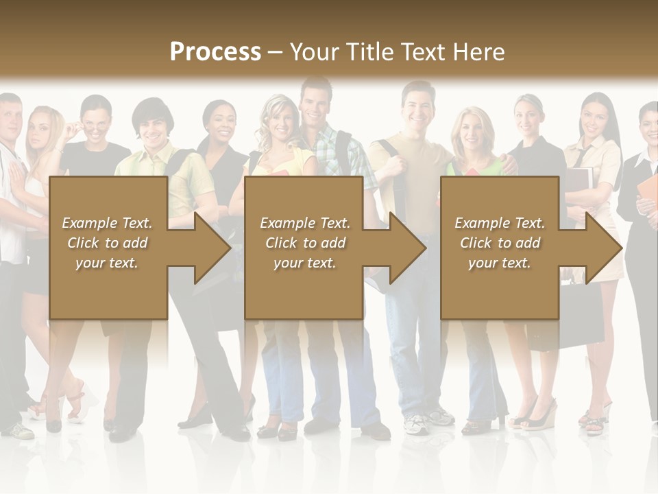 Group Student Isolated PowerPoint Template