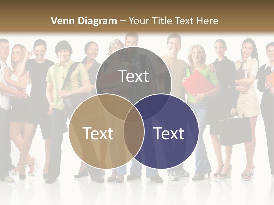 Group Student Isolated PowerPoint Template