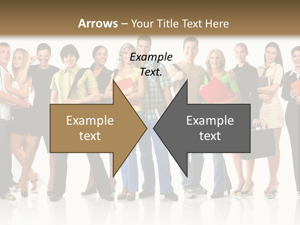 Group Student Isolated PowerPoint Template