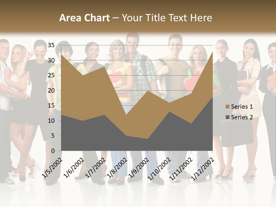 Group Student Isolated PowerPoint Template