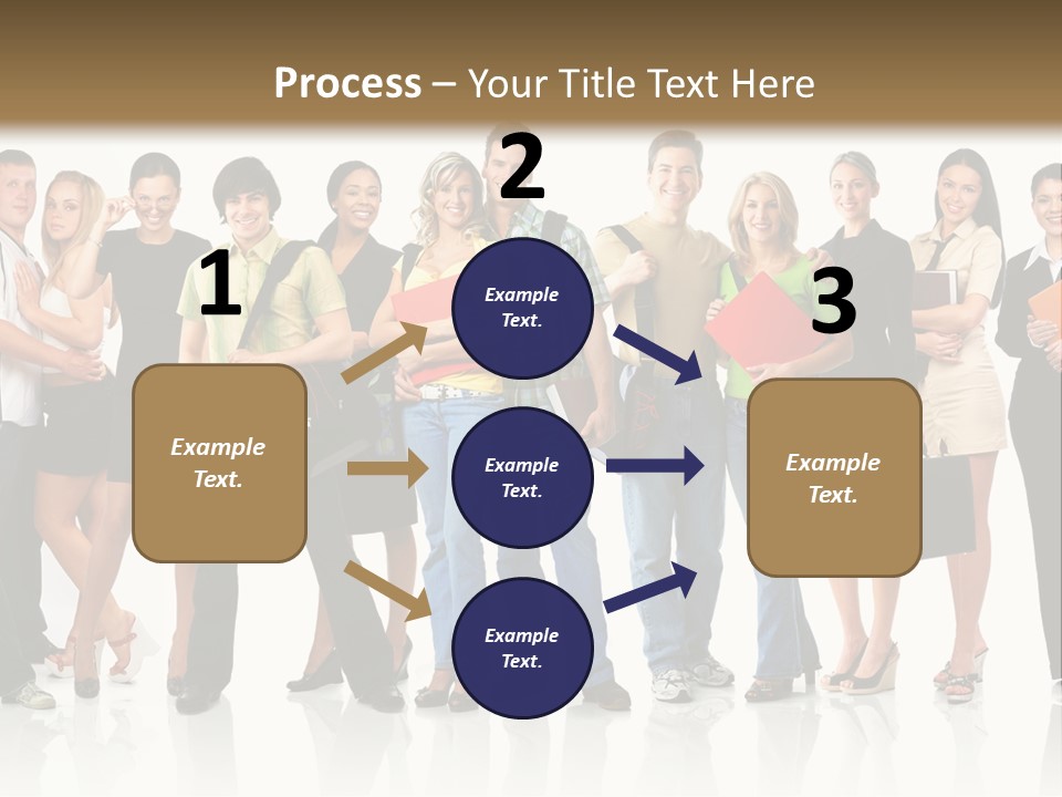 Group Student Isolated PowerPoint Template