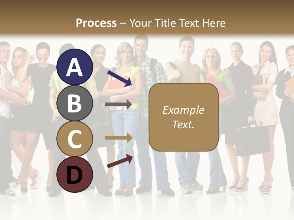 Group Student Isolated PowerPoint Template