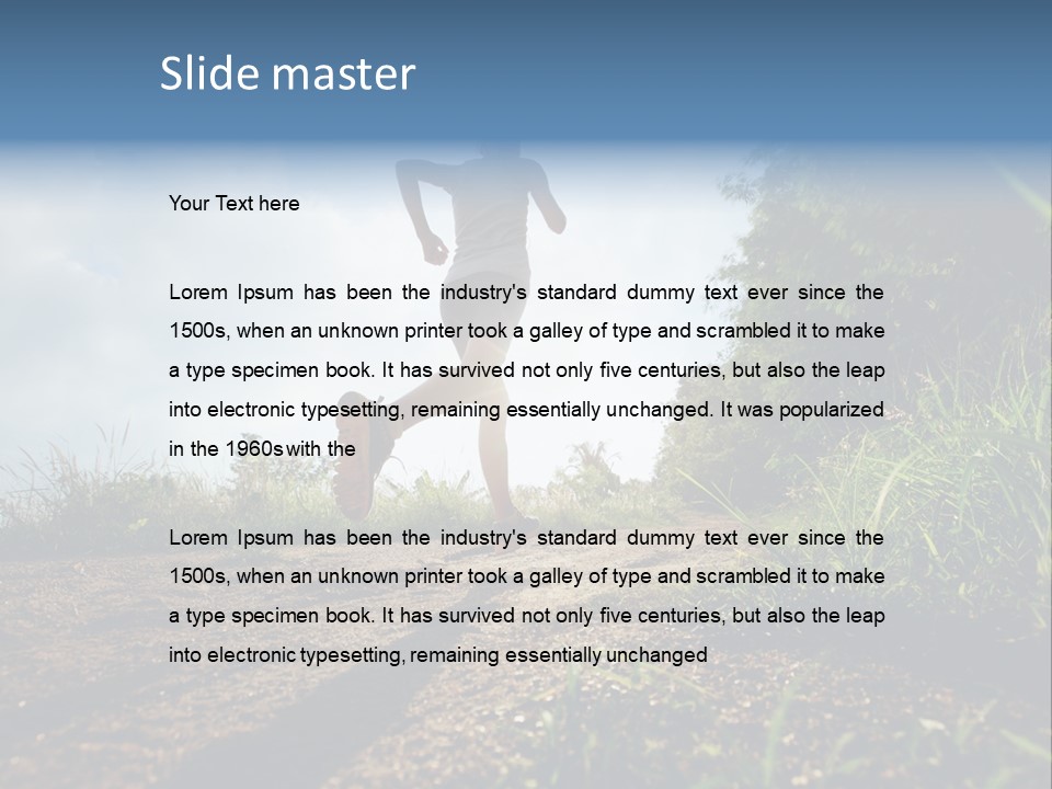 Singlet Bush Slim PowerPoint Template