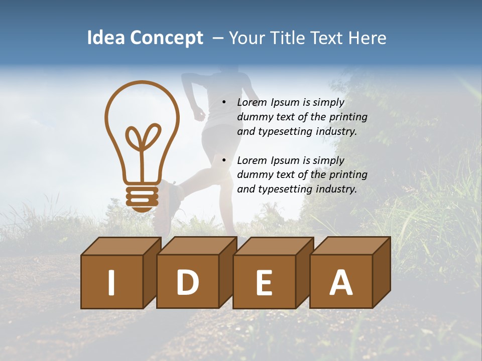 Singlet Bush Slim PowerPoint Template