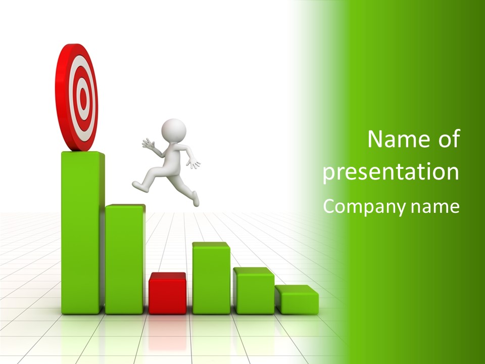 Statistics Growth Barrier PowerPoint Template