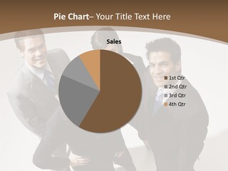 Together High Businesswoman PowerPoint Template