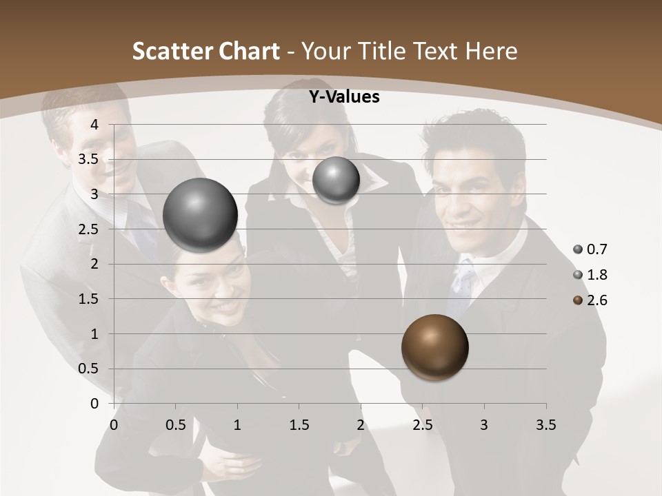 Together High Businesswoman PowerPoint Template