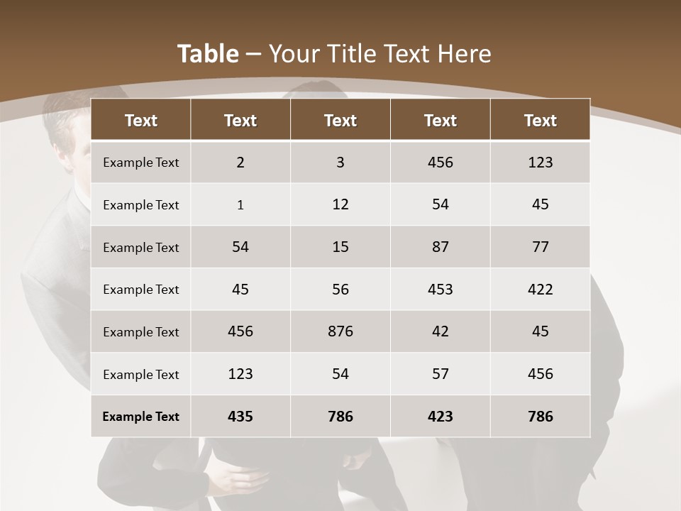 Together High Businesswoman PowerPoint Template