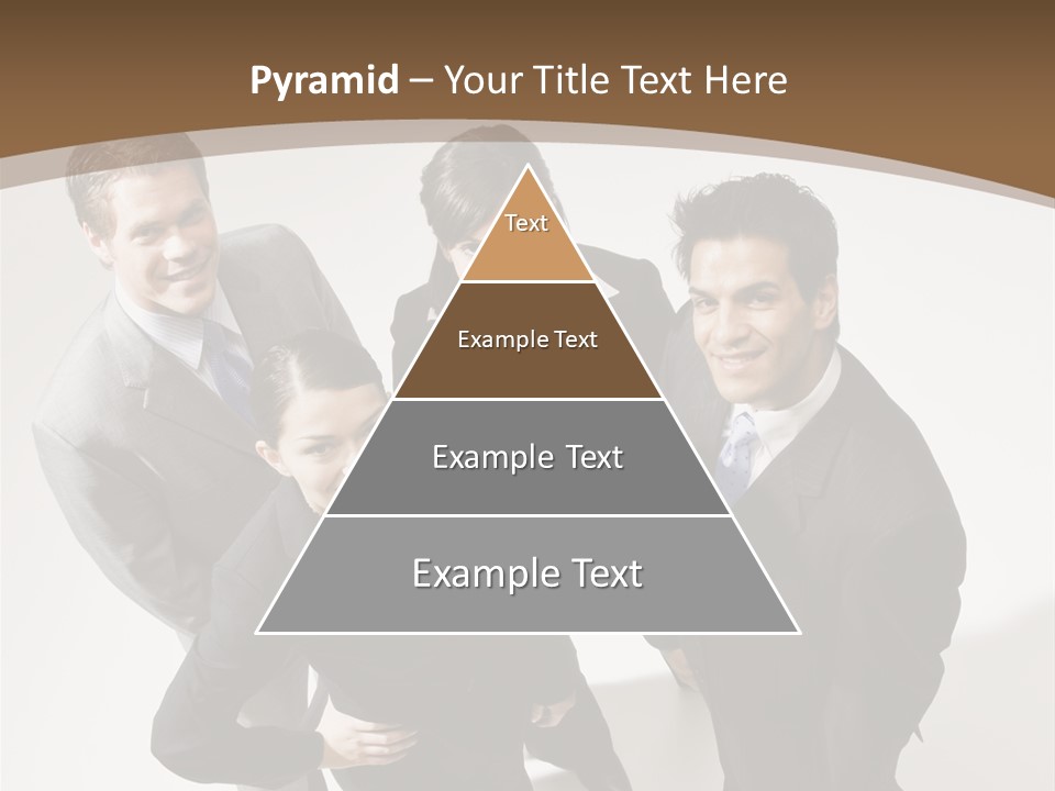 Together High Businesswoman PowerPoint Template