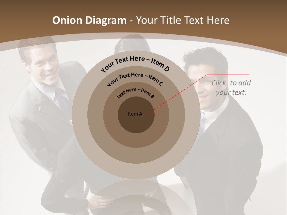 Together High Businesswoman PowerPoint Template