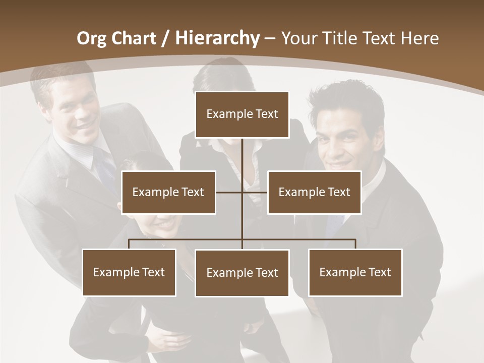 Together High Businesswoman PowerPoint Template