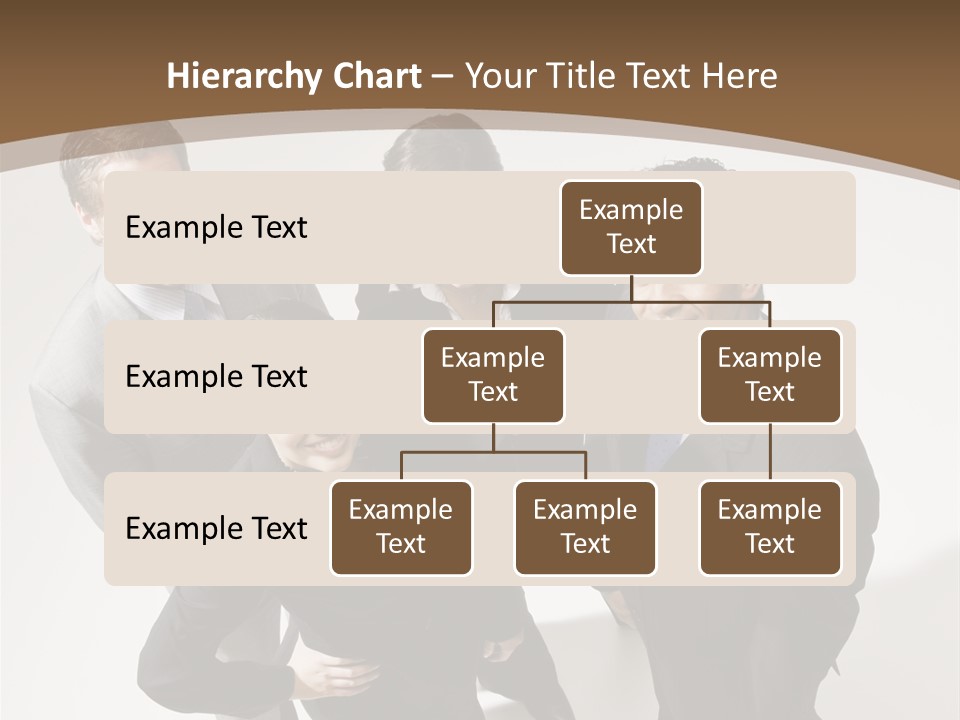 Together High Businesswoman PowerPoint Template