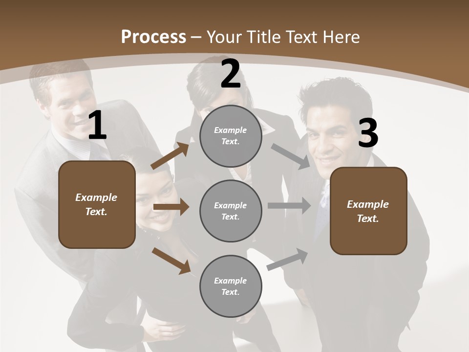 Together High Businesswoman PowerPoint Template