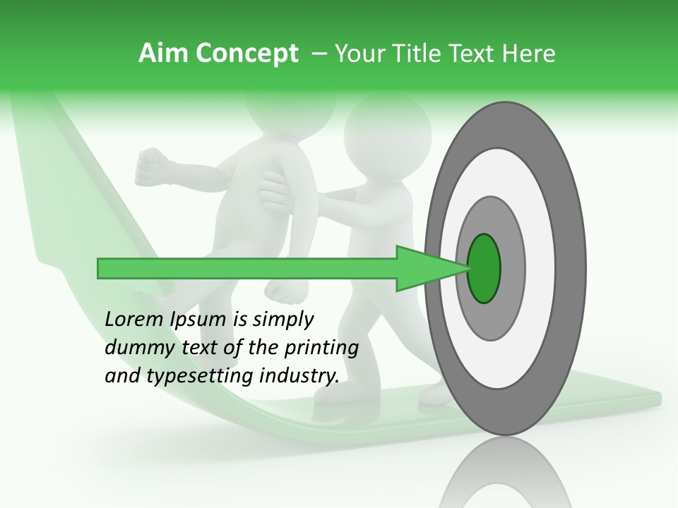 Man Target Idea PowerPoint Template