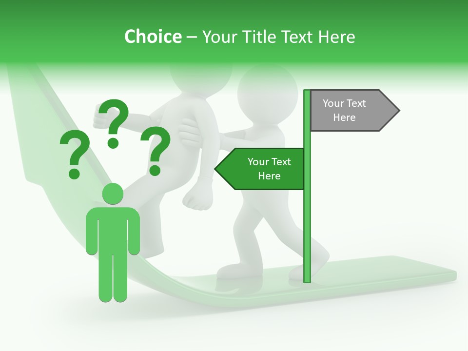 Man Target Idea PowerPoint Template