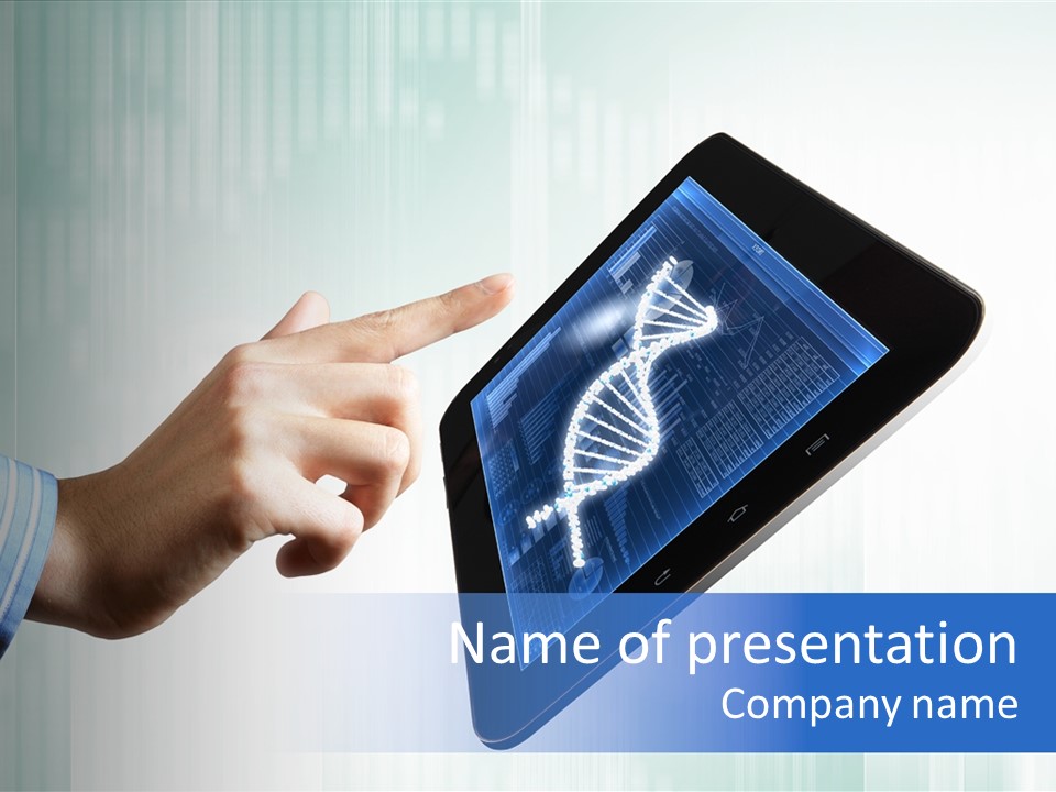 Study Biotechnology Dna PowerPoint Template