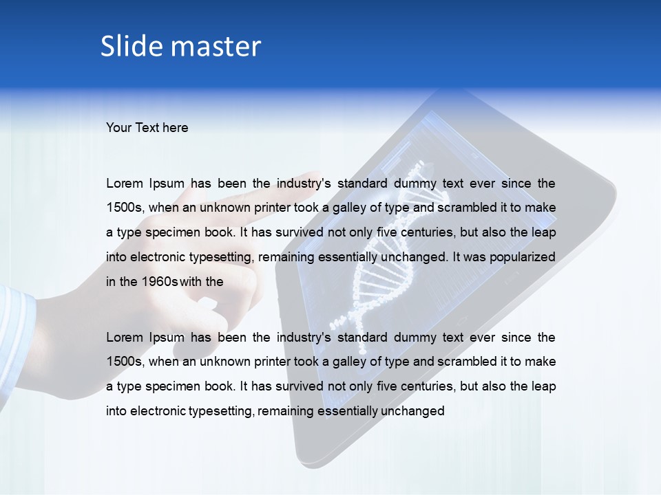 Study Biotechnology Dna PowerPoint Template