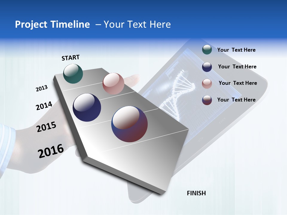 Study Biotechnology Dna PowerPoint Template
