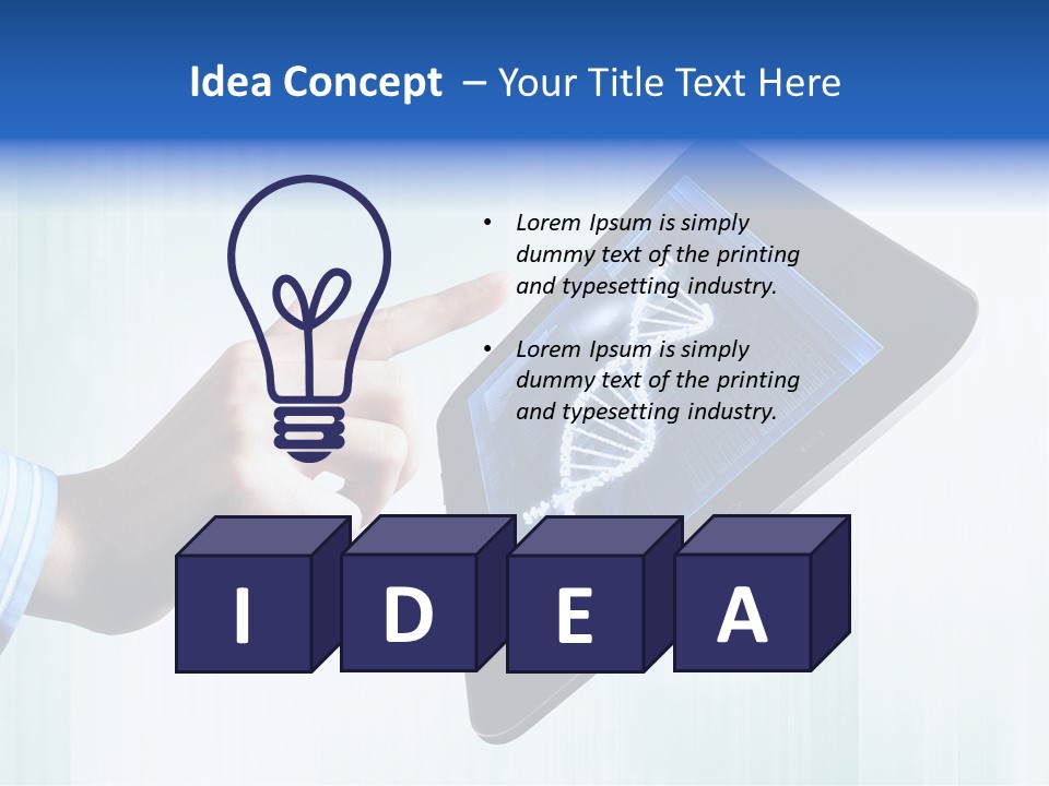 Study Biotechnology Dna PowerPoint Template