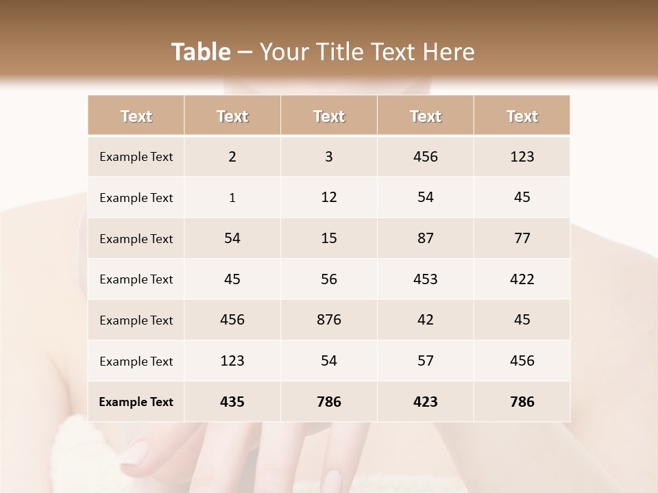 Body Head Portrait PowerPoint Template