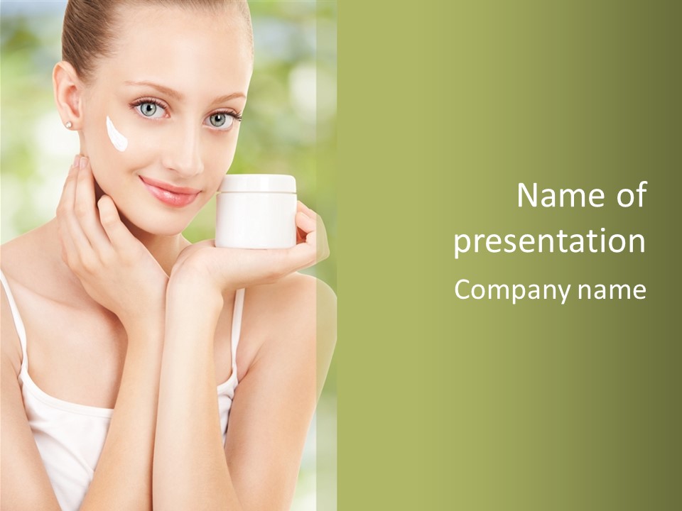 Nature Human Cosmetics PowerPoint Template