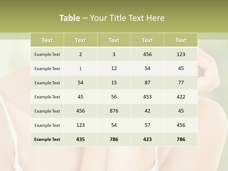 Nature Human Cosmetics PowerPoint Template