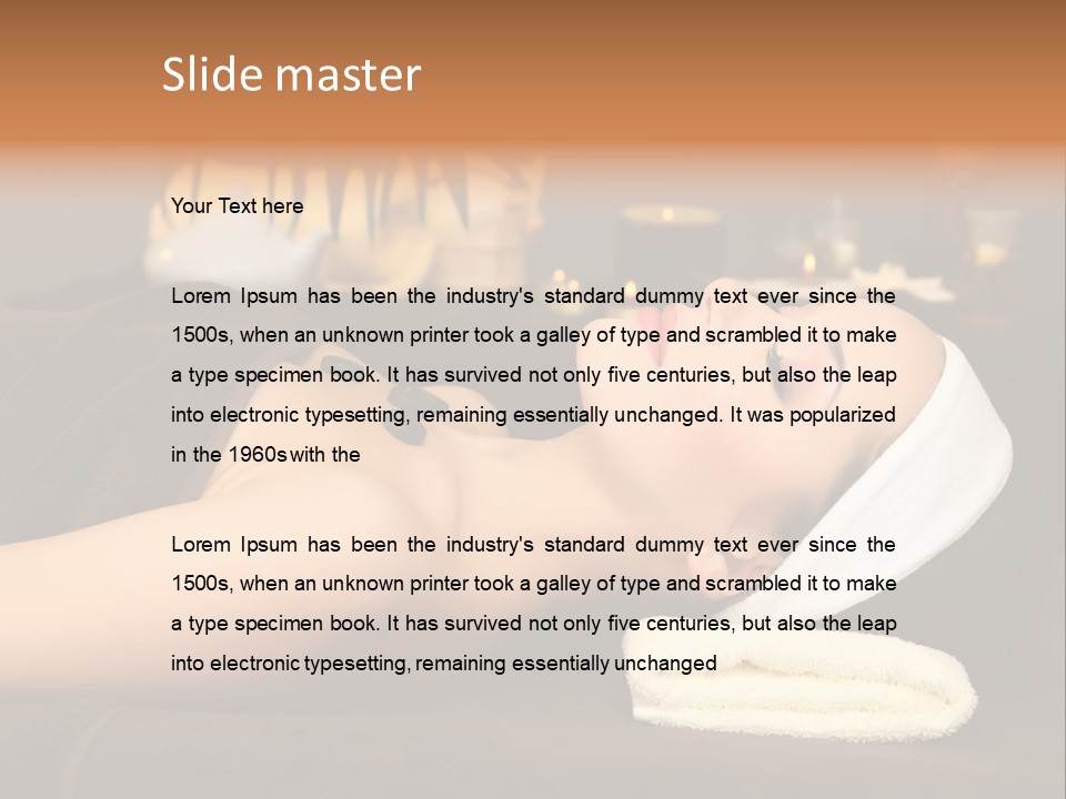 Eyes Towel Luxury PowerPoint Template