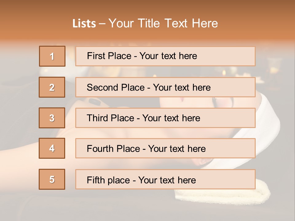 Eyes Towel Luxury PowerPoint Template