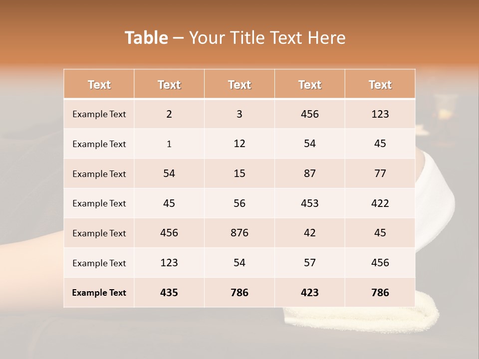 Eyes Towel Luxury PowerPoint Template