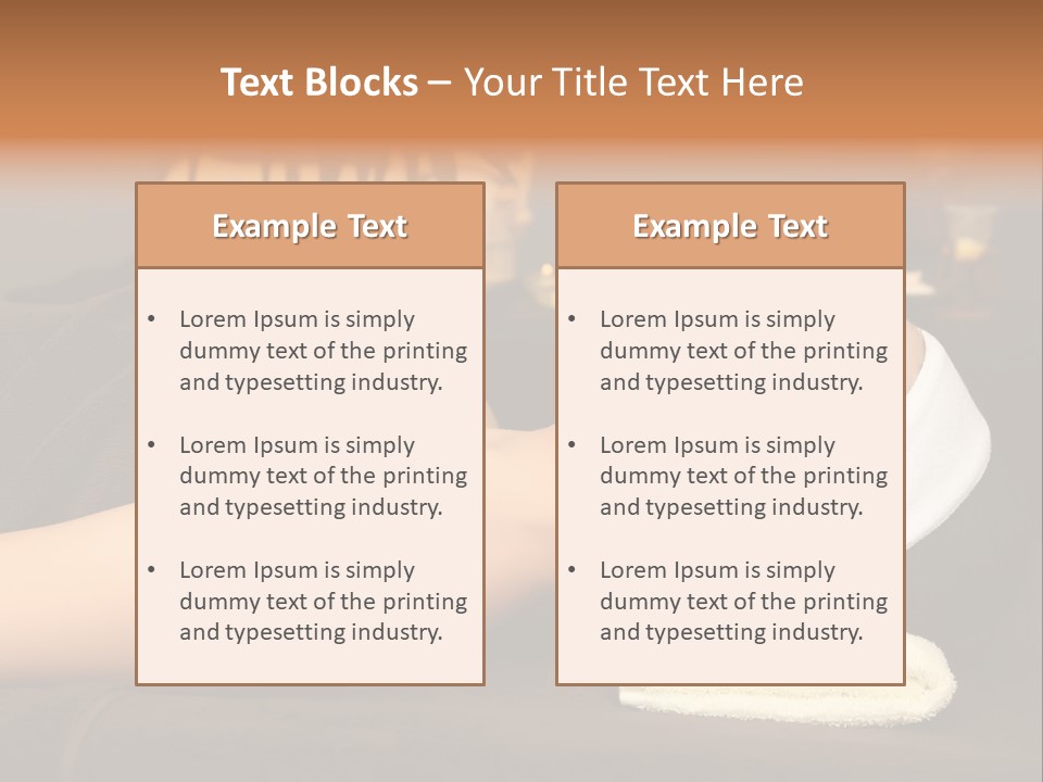 Eyes Towel Luxury PowerPoint Template