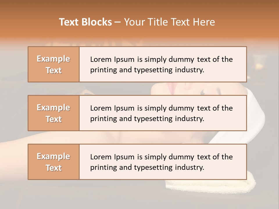 Eyes Towel Luxury PowerPoint Template