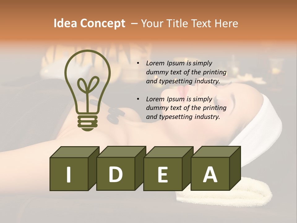 Eyes Towel Luxury PowerPoint Template