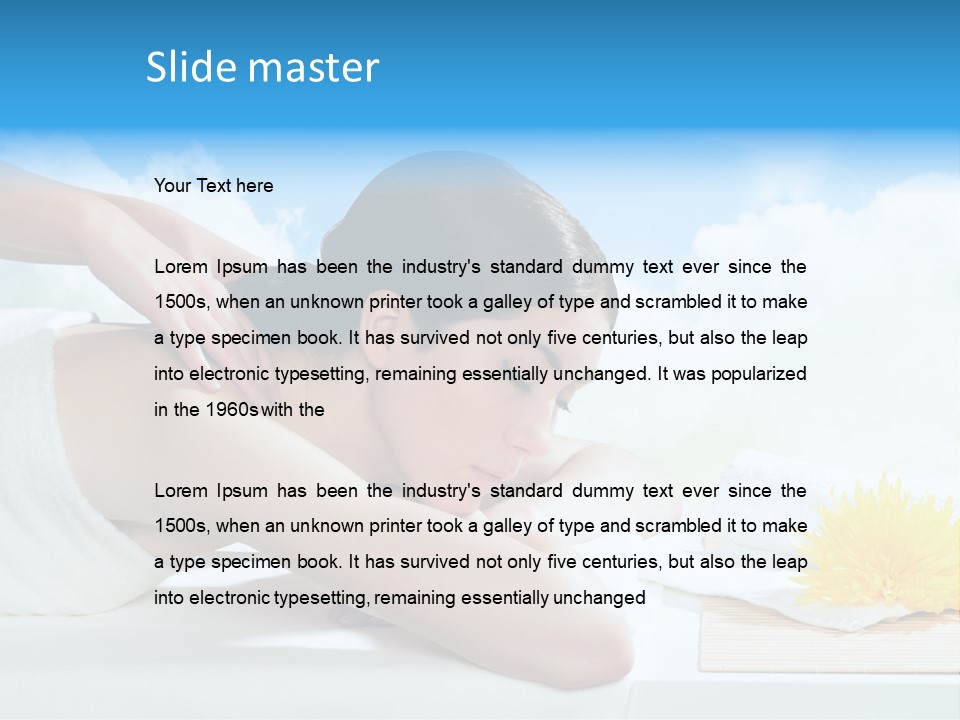 Skin Harmony Flower PowerPoint Template