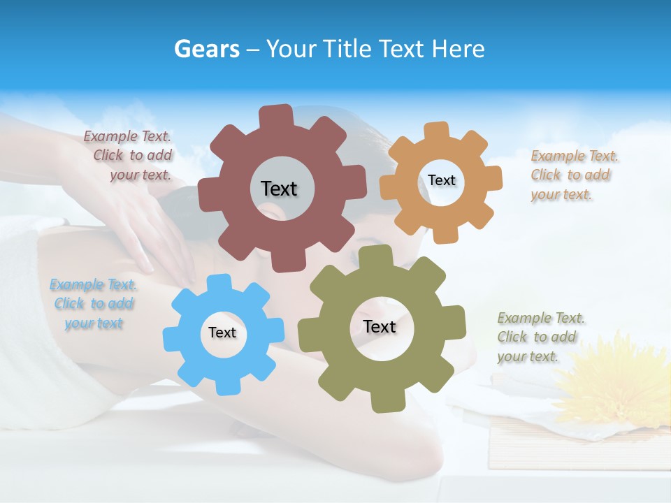 Skin Harmony Flower PowerPoint Template