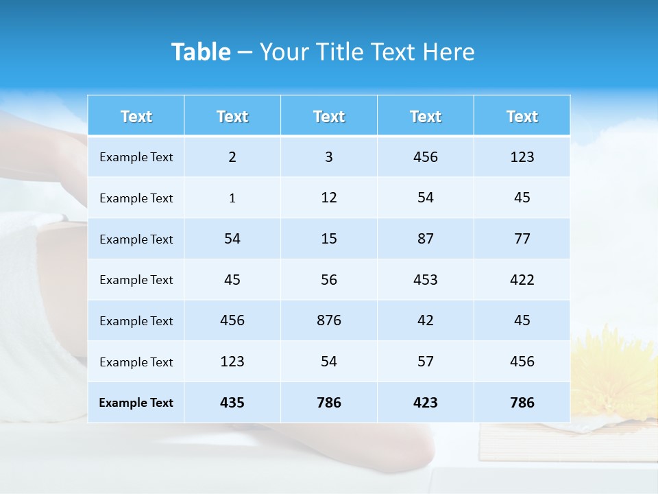 Skin Harmony Flower PowerPoint Template