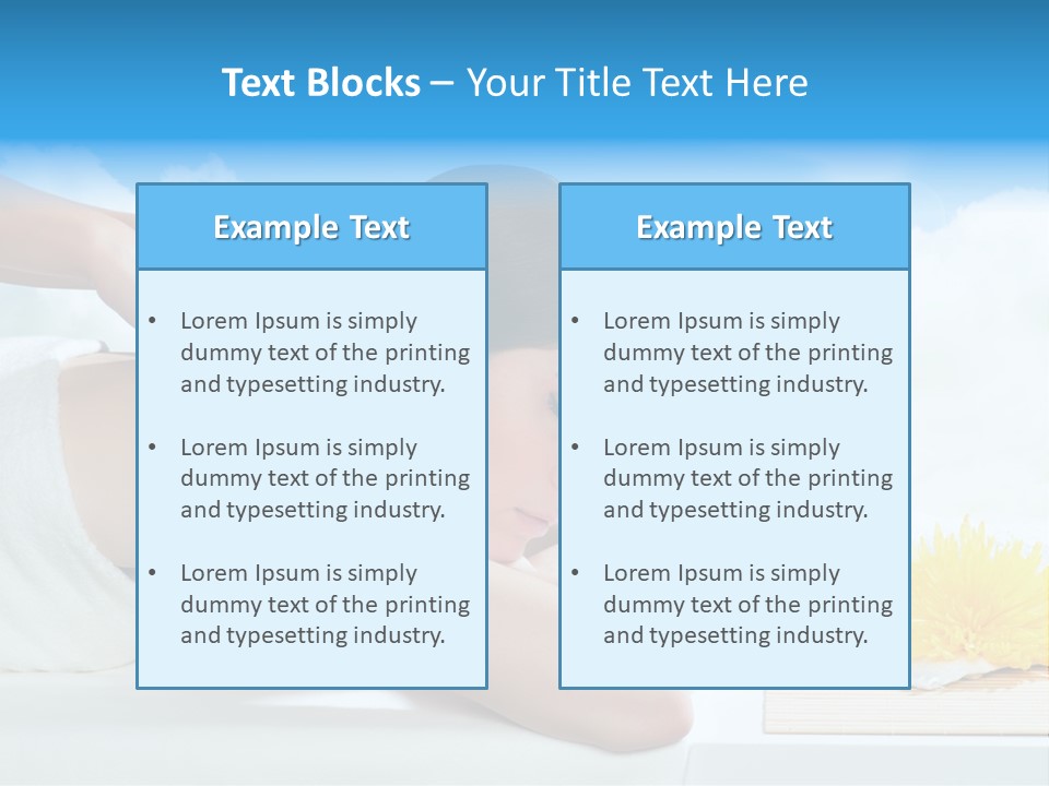 Skin Harmony Flower PowerPoint Template