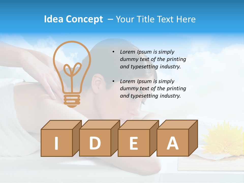 Skin Harmony Flower PowerPoint Template