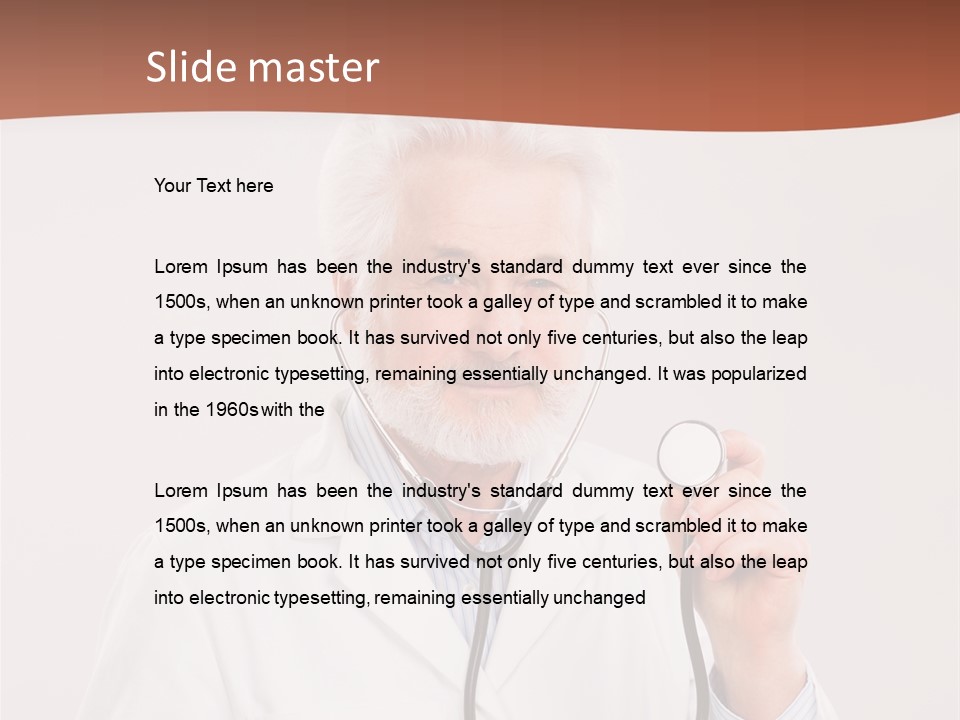 Medicine Natural Caucasian PowerPoint Template