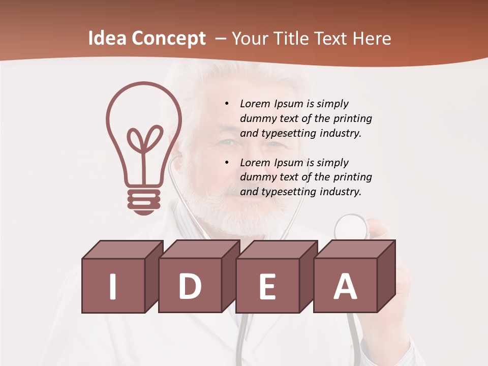 Medicine Natural Caucasian PowerPoint Template