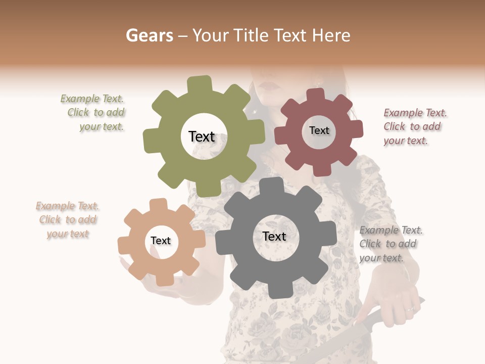 Manicure Cutting Nails PowerPoint Template