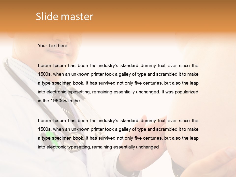 Unhealthy Uniform Distress PowerPoint Template